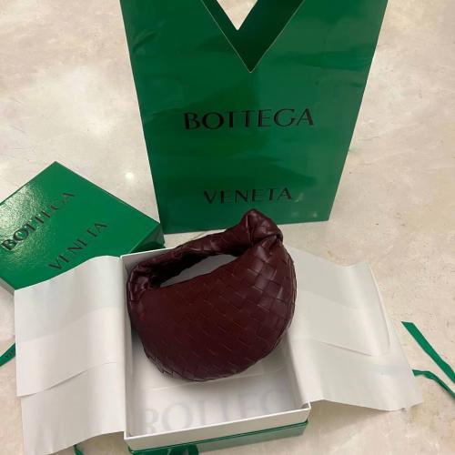 Botte Veneta red Intrecciato Leather Mini Jodie Ho...