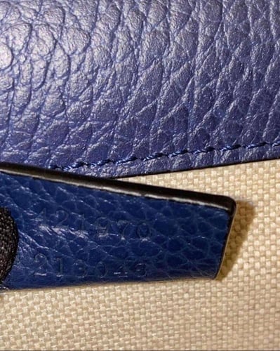 Gucci Blue Leather Mini Dionysus Shoulder Bag