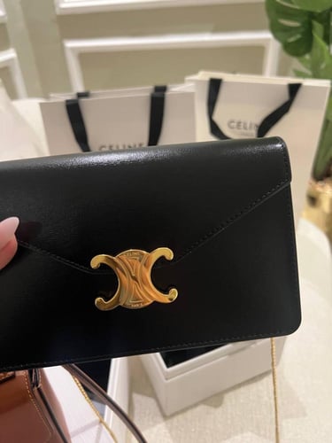 : Celine Triomphe Chain Shoulder Bag – Teen