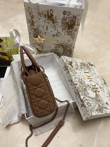 Dior Cannage Carobag Medium Handbag