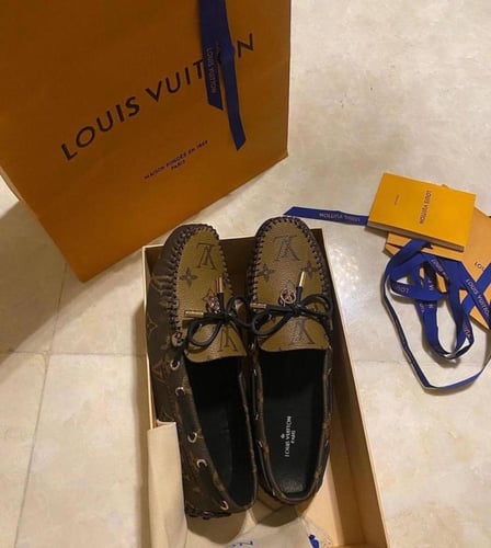 Louis Vuitton Brown Monogram Canvas Gloria Loafers