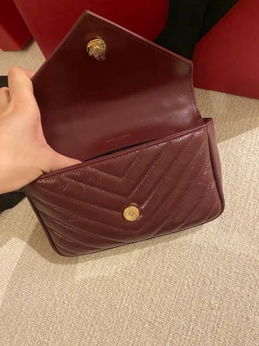 Ysl cross bag burgundy