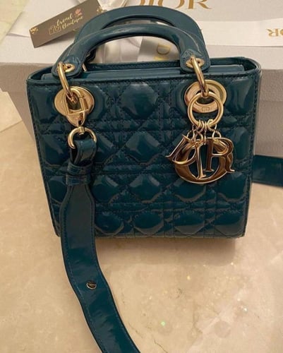 Dior Black Leather Lady Small Bag