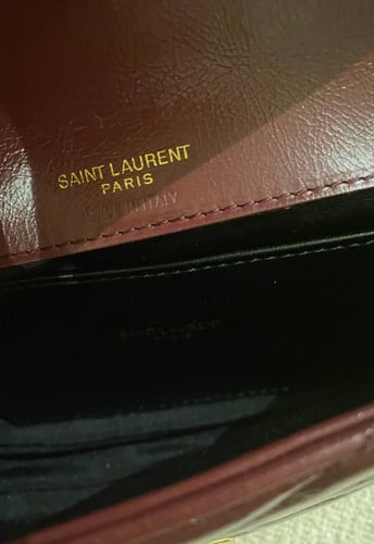 Ysl cross bag burgundy