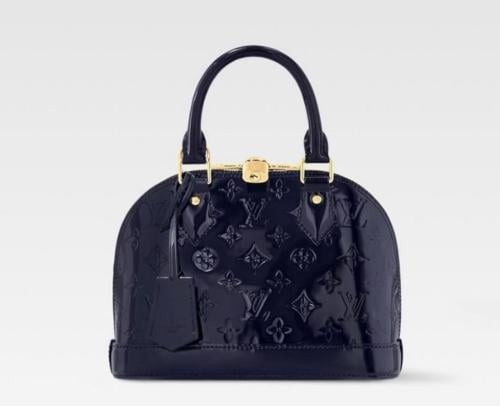 LV Amarante Monogram Vernis Alma BB Bag