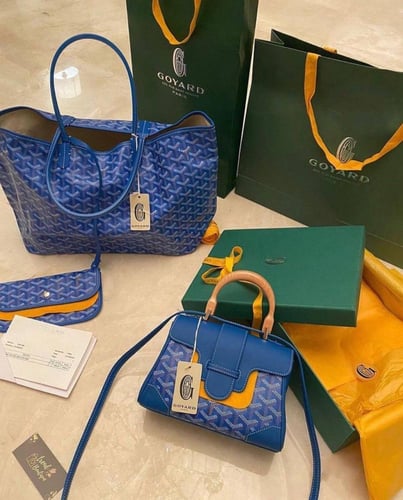 Goyard soft mini Saigon bag - blue