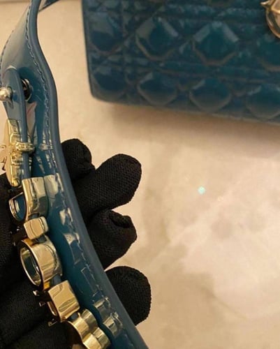 Dior Black Leather Lady Small Bag