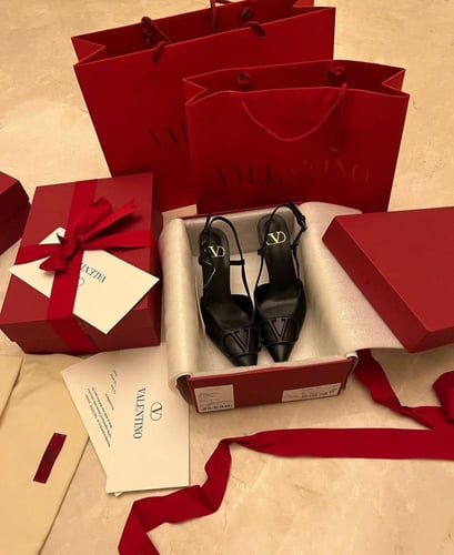Valentino black heels