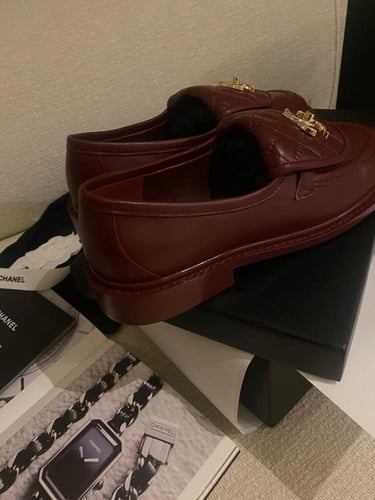 chanel loafers flat
