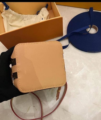 LV Brown Coated Canvas Monogram Noe Purse Sling Ba...