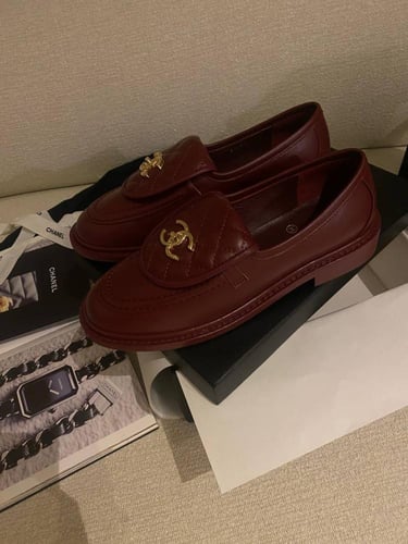 chanel loafers flat