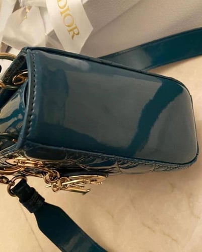 Dior Black Leather Lady Small Bag