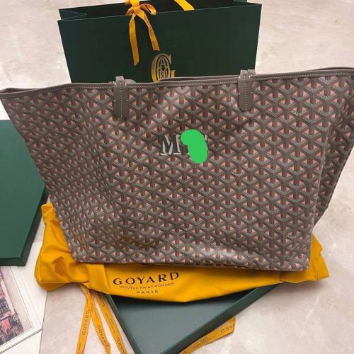 Goyard Grey Goyardine Coated Canvas and Leather Go...