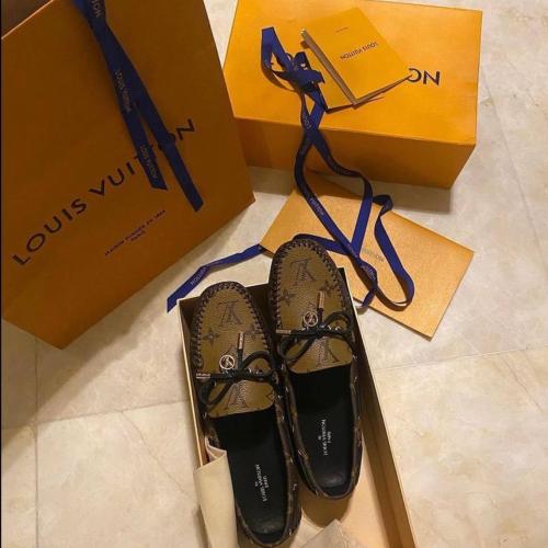 Louis Vuitton Brown Monogram Canvas Gloria Loafers