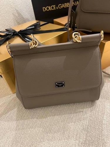 DG Small Sicily bag in Dauphine leather