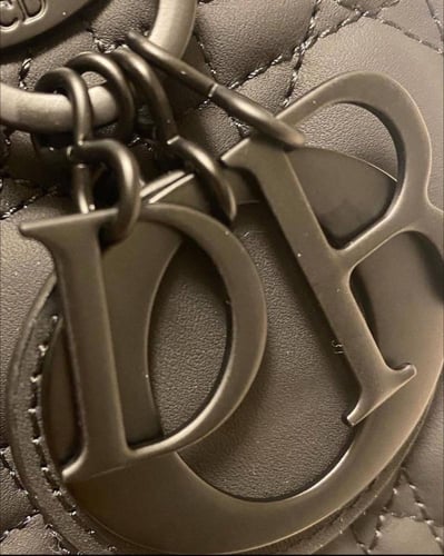 Dior Black Leather Lady Small Bag