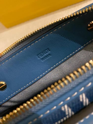 Fendi – By The Way Mini FF Jacquard & Leather Satc...