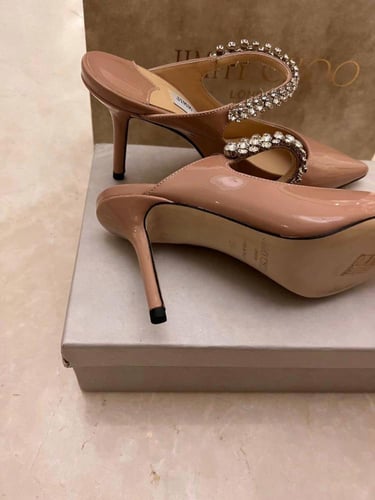 Nude Beige Patent heels