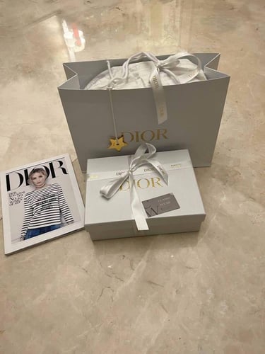 Dior Red Cannage Patent Leather mini Lady Dior Tot...