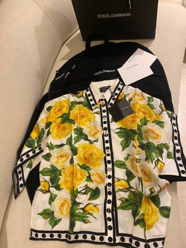 DG Shirt Floral Yellow print- oversized