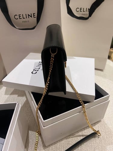 : Celine Triomphe Chain Shoulder Bag – Teen