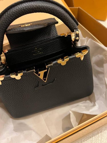 Louis Vuitton Capucines Mini – Black Taurillon Lea...