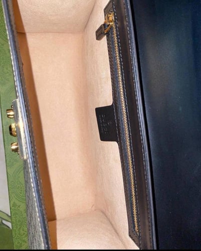 Gucci Beige Padlock Supreme Shoulder Bag