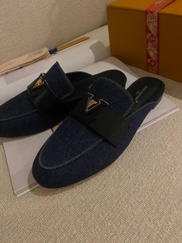 Lv – Capri Open-Back Loafers (Denim)