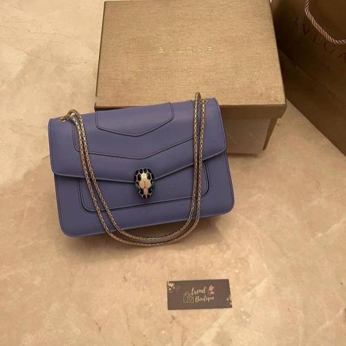 Bvlgari Serpenti Forever Crossbody Bag in Calf Lea...