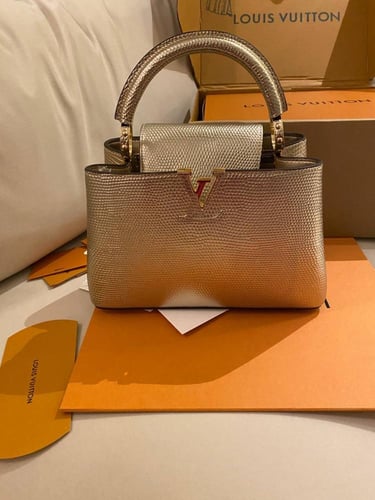 Louis Vuitton Capucines Mini – Metallic Lizard Lea...