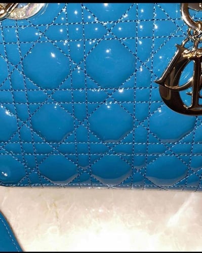 Dior Black Leather Lady Small Bag