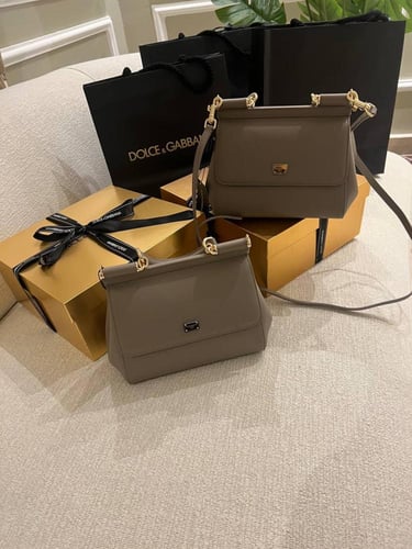 DG Small Sicily bag in Dauphine leather