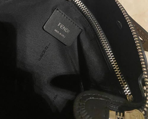 Fendi By The Way bag in gray leather