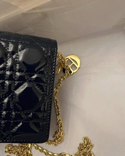 Dior Caro Pouch with Chain – Cannage Lambskin