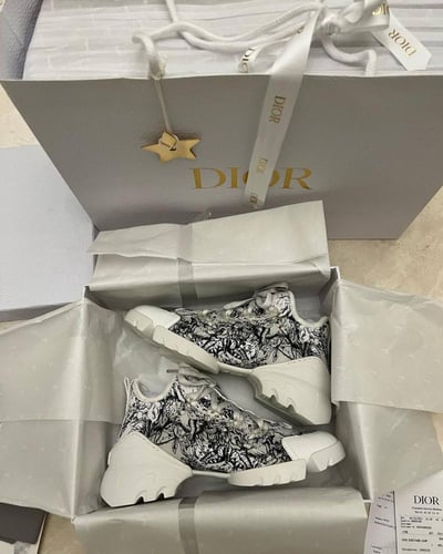 Dior D-Connect Kaleidoscope Neoprene Black Print S...