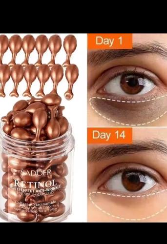 كبسولات العناية بالعين والبشرة مصل الريتينول