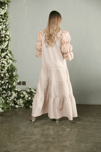 جلابيه لاطلاله جذابه بمكس خامات فاخره جاكار وتفتا...