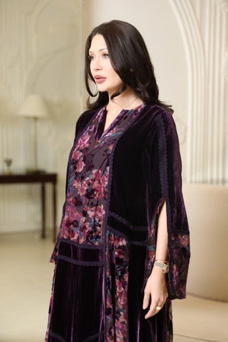 جلابيه مناسبات لاطلالة راقيه بمكس خامات فاخره مخمل...