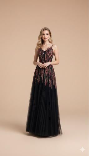 SL03 BLACK RED DRESS