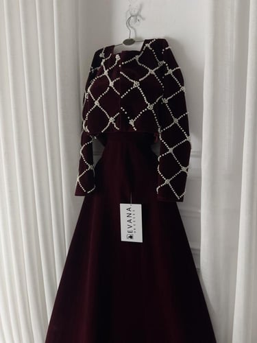 فستان جوخ قطعتين شتوي