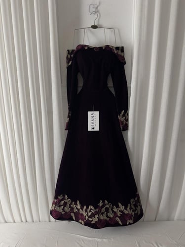 فستان موف مشجر