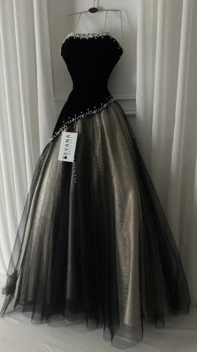 فستان سهره فخم مزين لولو