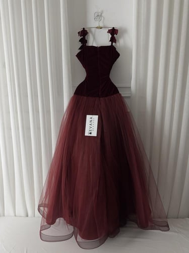 فستان تل سهره على مخمل