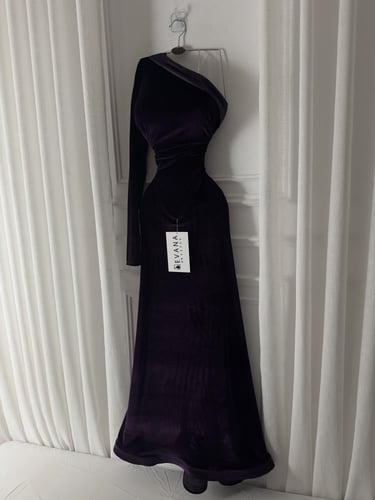 فستان مخمل موفي