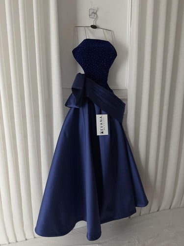 فستان ازرق فخم