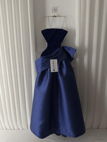 فستان ازرق فخم