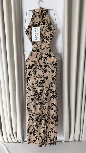 فستان لابوبو مشجر مع اكمام