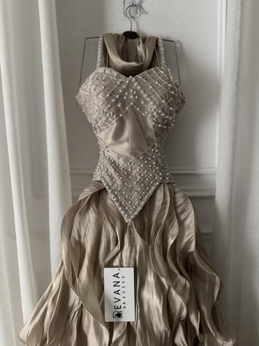 فستان كرنكل كلوش فخم