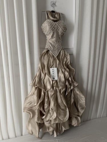 فستان كرنكل كلوش فخم