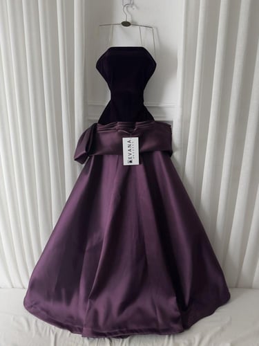 فستان موف فخم